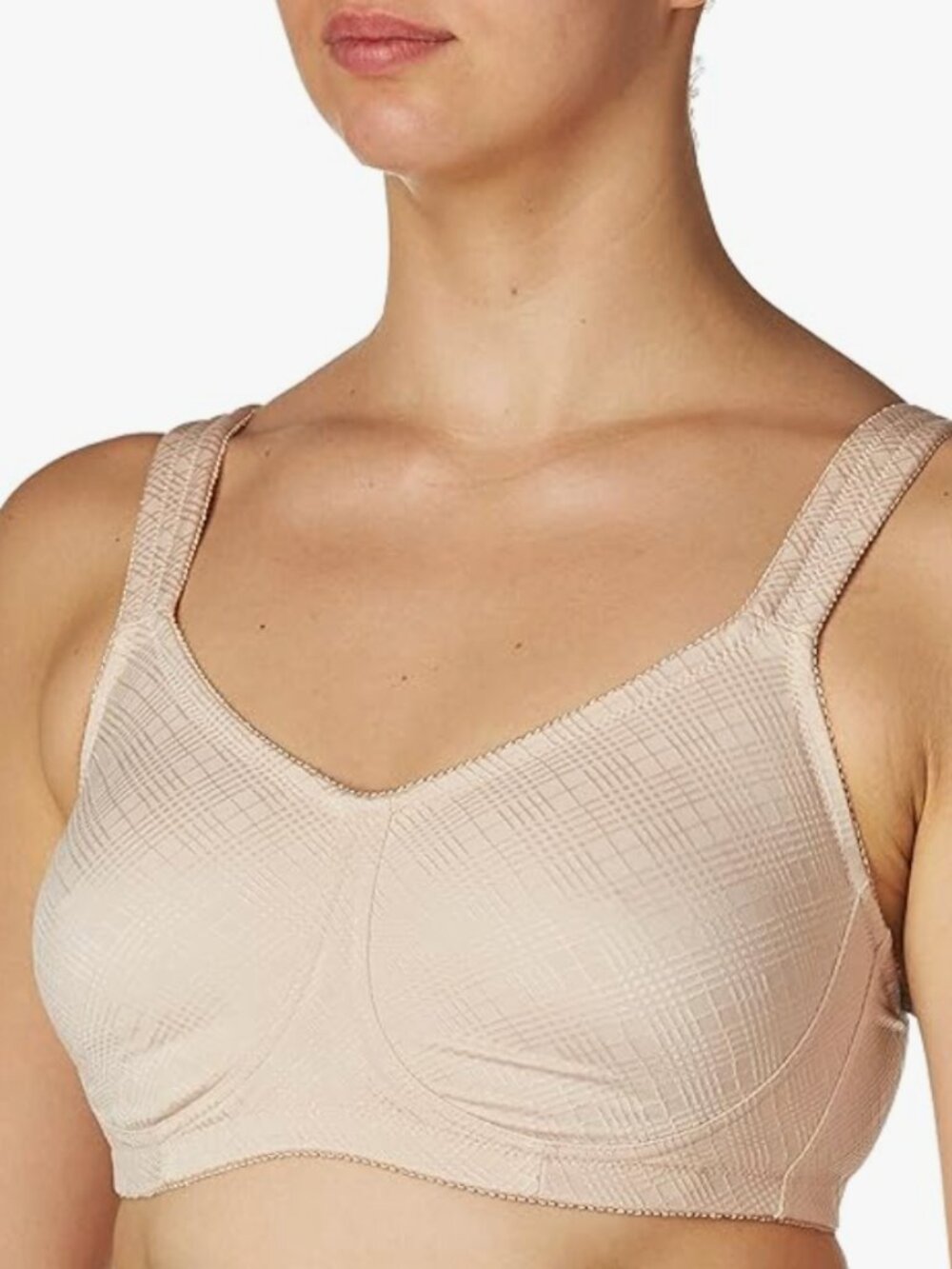 AMOENA Dianna Wirefree Seamless Pocketed Bra Nude 34D Post Surgery Mastectomy